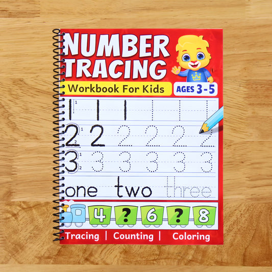 Number Tracing Workbook: Color, Count & Trace Numbers For Toddlers, Preschool, and Kindergarten Kids Ages 3 - 5 | Beginners Math Activity Book For Preschoolers & Kindergarteners