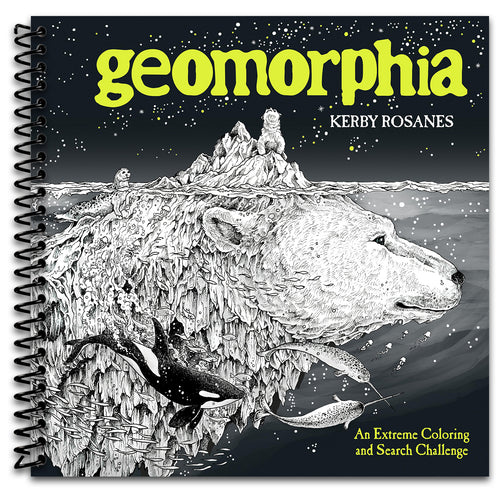 Geomorphia: An Extreme Coloring and Search Challenge   (Spiral bound)