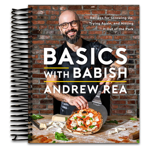Basics with Babish: Recipes for Screwing Up, Trying Again, and Hitting It Out of the Park (A Cookbook) (Spiral bound) Happy Coil spiral bound book