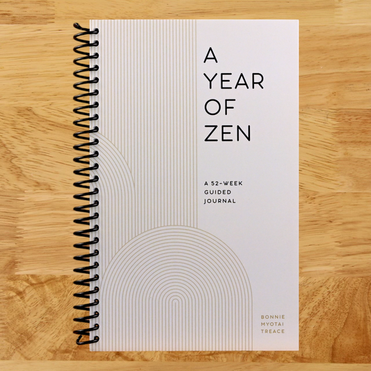A Year of Zen: A 52-Week Guided Journal (A Year of Reflections Journal) (Spiral bound) Happy Coil spiral bound book