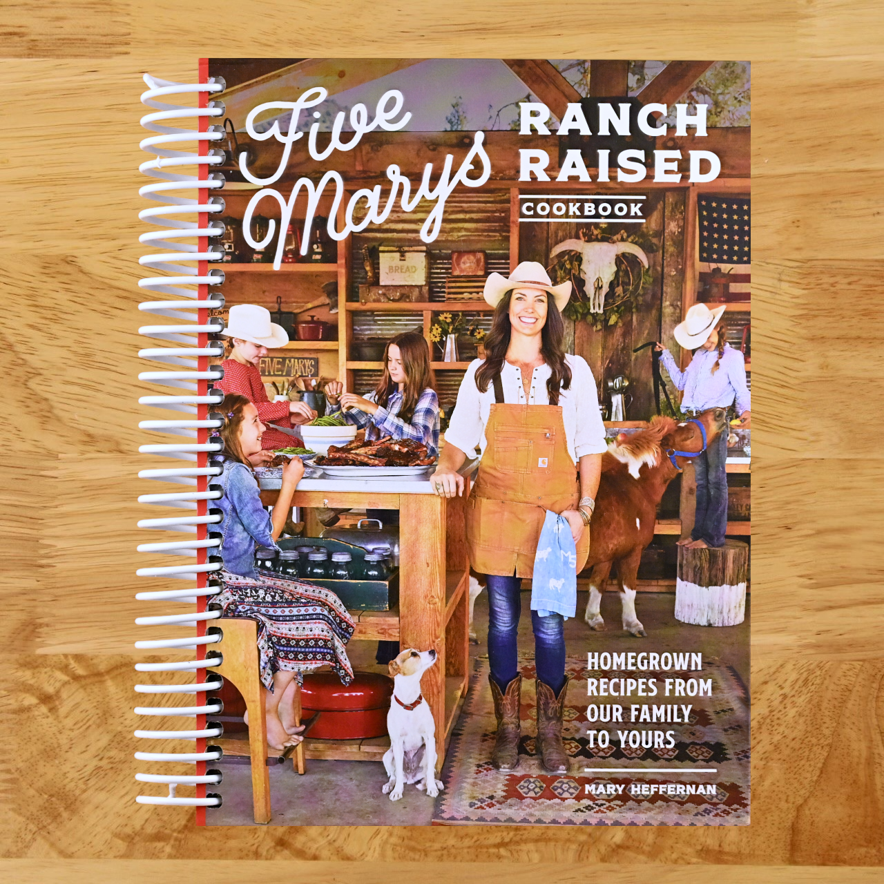 Five Marys Ranch Raised Cookbook: Homegrown Recipes from Our Family to Yours (Family Cookbook Series) (Spiral bound) Happy Coil spiral bound book
