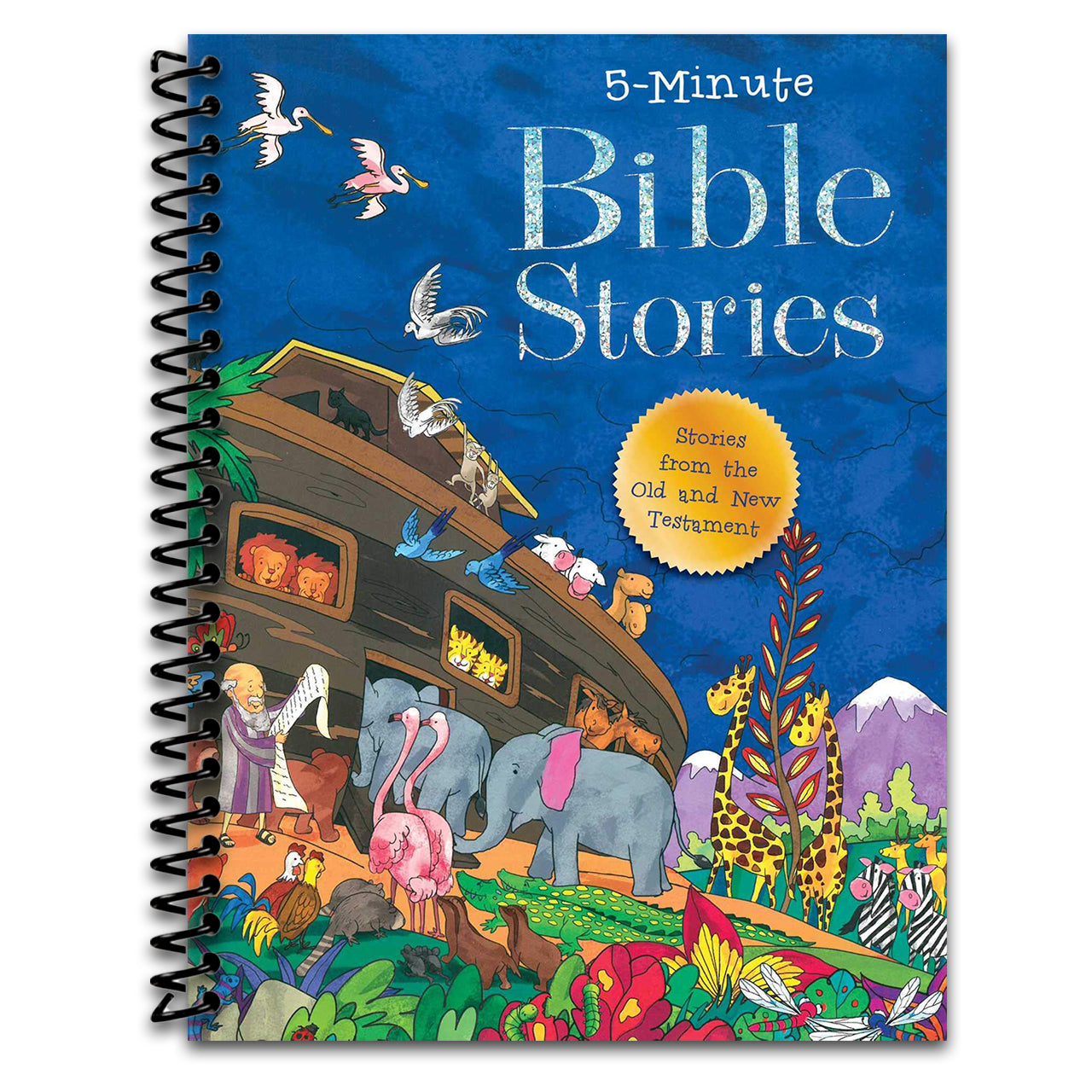 5 Minute Bible Stories (Spiral bound) Happy Coil spiral bound book