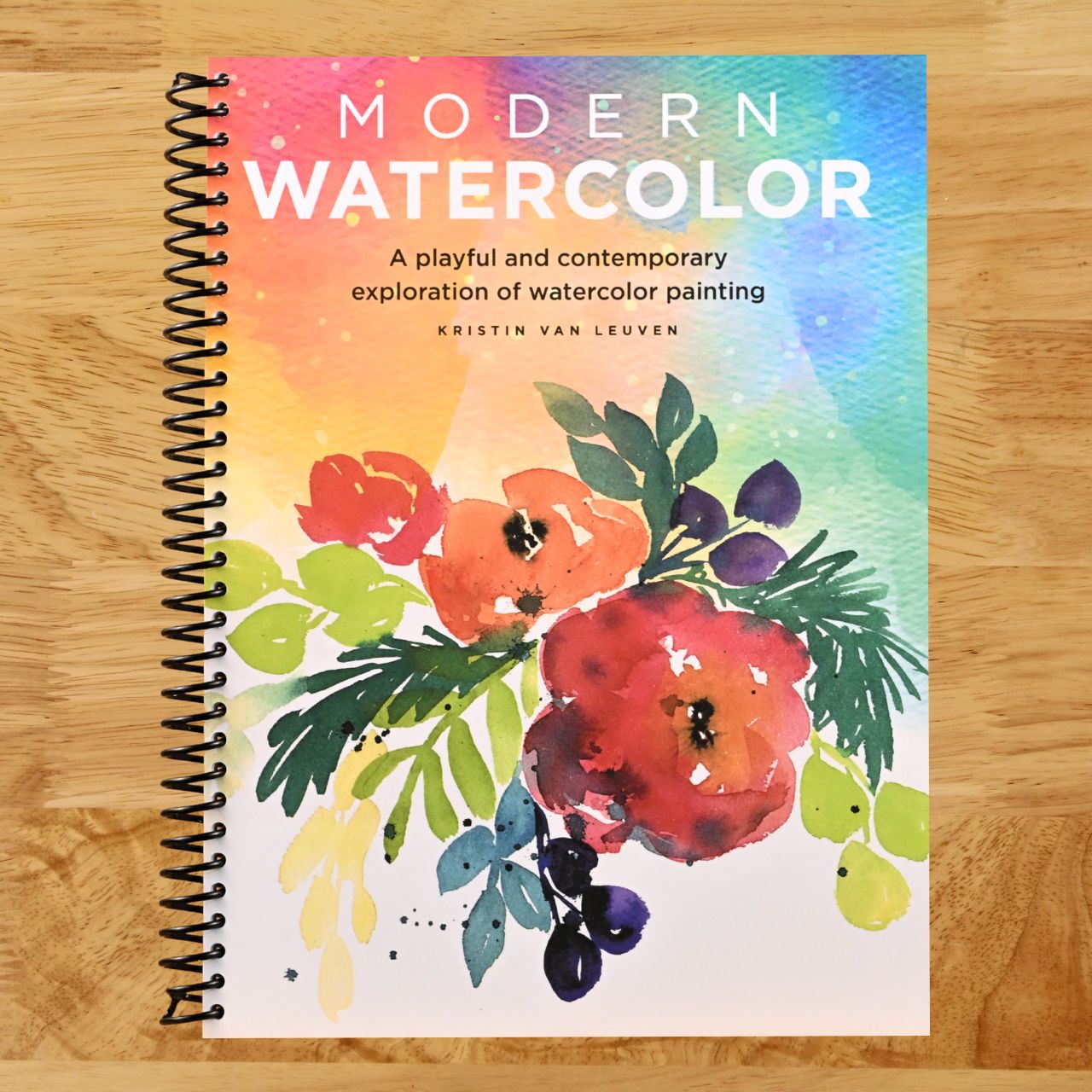 Modern Watercolor: A playful and contemporary exploration of watercolor painting (Modern Series) (Spiral bound) Happy Coil spiral bound book