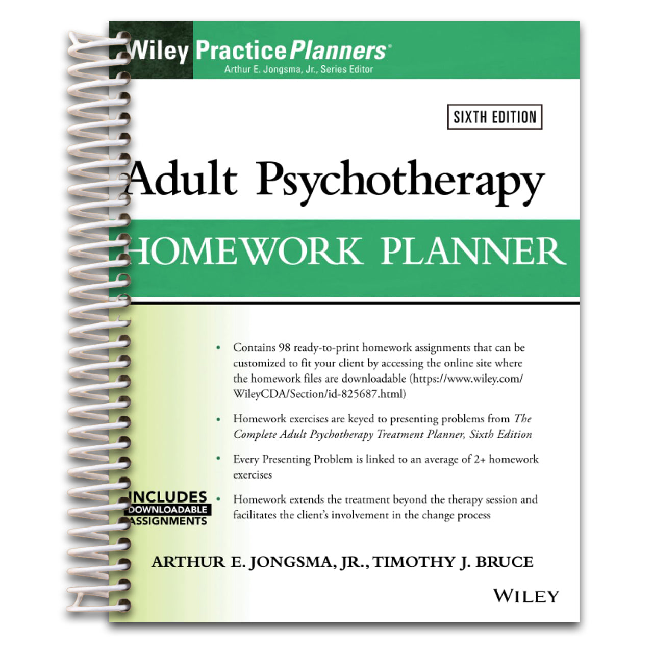 Adult Psychotherapy Homework Planner, 6th Edition (PracticePlanners) (Spiral bound) Happy Coil spiral bound book