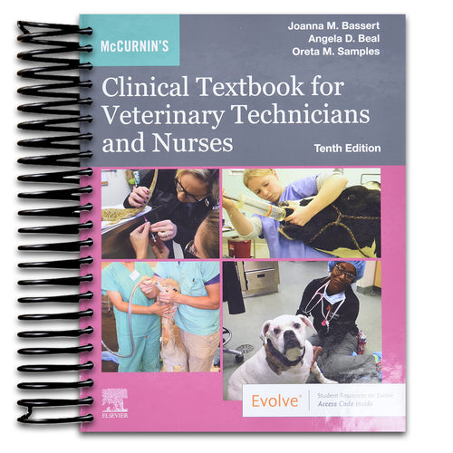 McCurnin's Clinical Textbook for Veterinary Technicians and Nurses (Spiral bound) Happy Coil spiral bound book