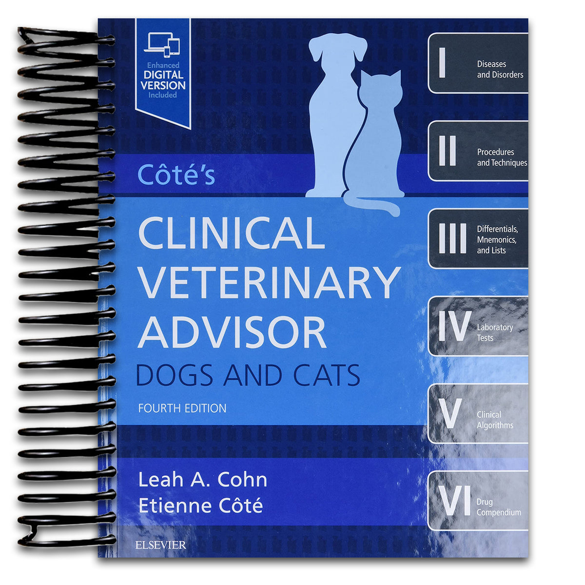 Cote's Clinical Veterinary Advisor: Dogs and Cats (Spiral bound) Happy Coil spiral bound book