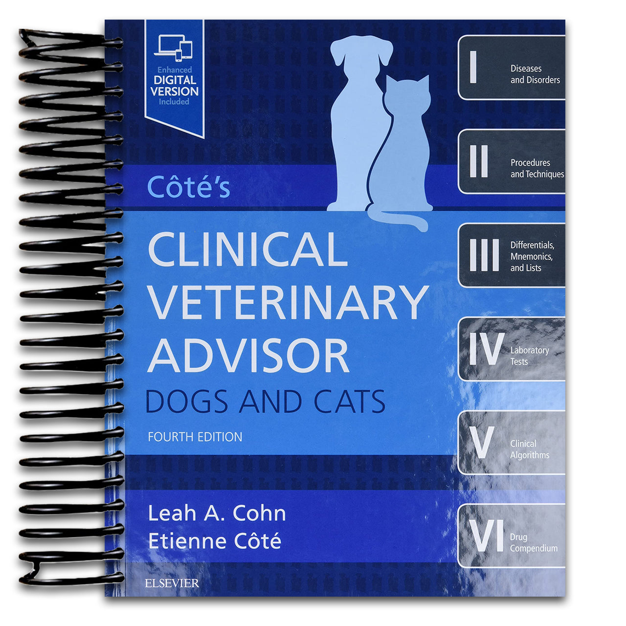 Cote's Clinical Veterinary Advisor: Dogs and Cats (Spiral bound) Happy Coil spiral bound book
