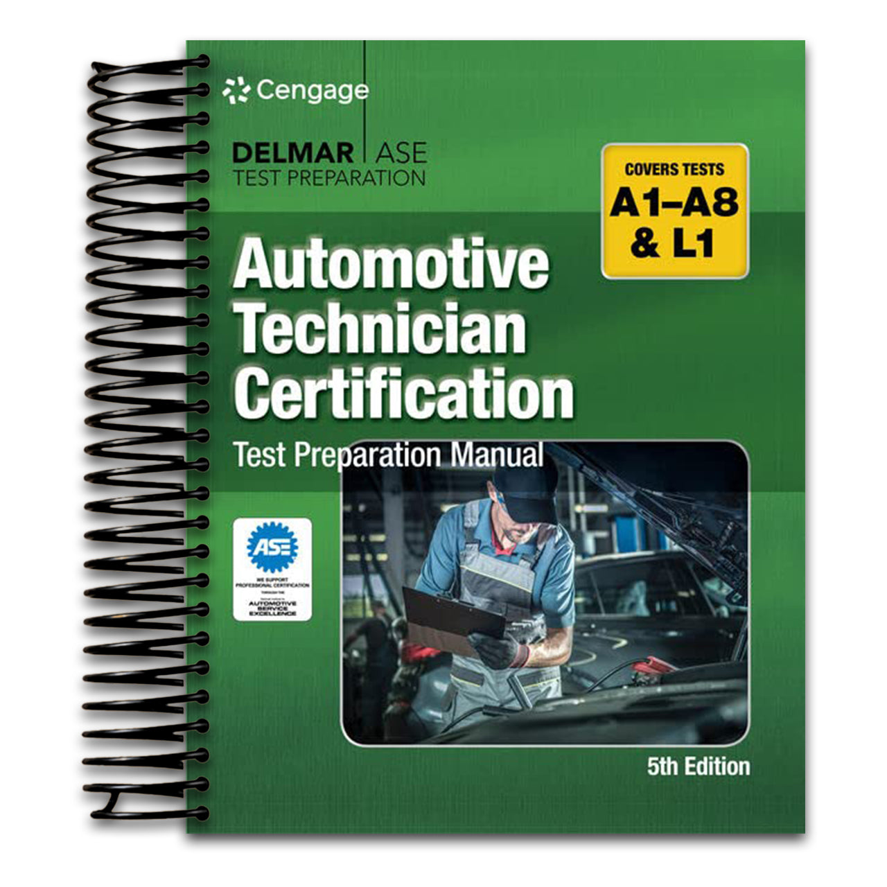 Automotive Technician Certification Test Preparation Manual A-Series (DELMAR LEARNING'S ASE TEST PREP SERIES)   (Spiral bound)