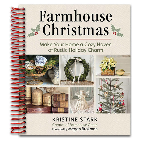 Farmhouse Christmas: Make Your Home a Cozy Haven of Rustic Holiday Charm (Spiral bound) Happy Coil spiral bound book