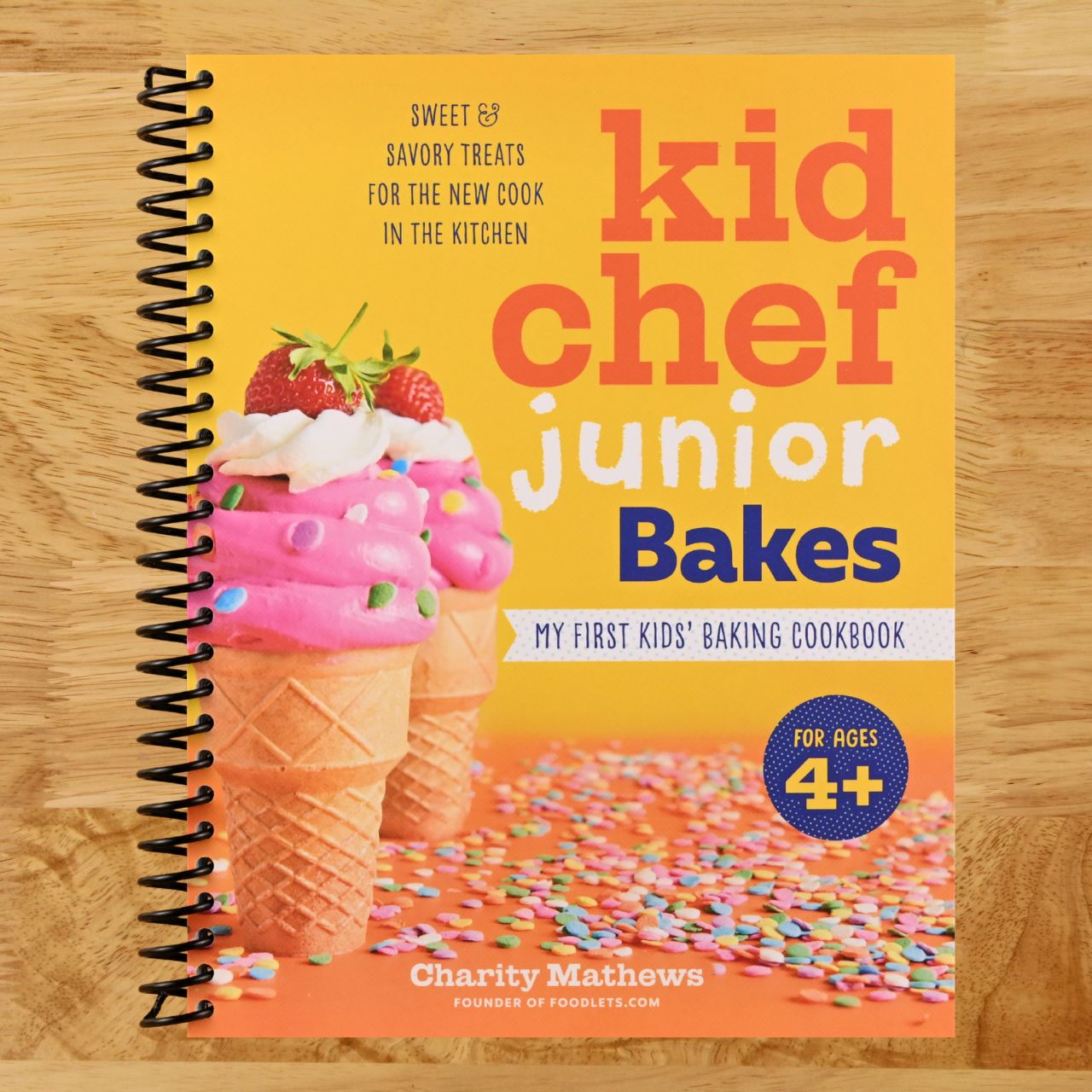 Kid Chef Junior Bakes: My First Kids Baking Cookbook (Spiral bound) Happy Coil spiral bound book