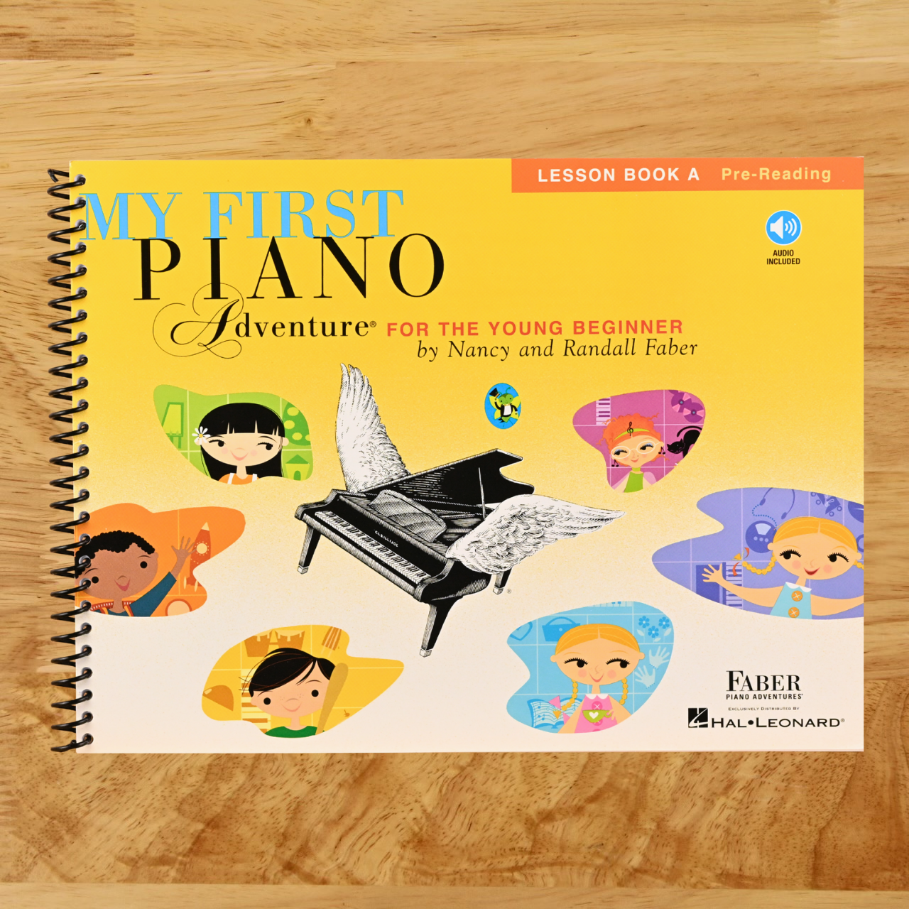 My First Piano Adventure: Lesson Book A | Beginner Piano Book for Kids Ages 5‚Äì6 with Online Audio | Pre-Reading Music Theory and Rhythm Games | Faber Sheet Music Songbook for Young Pianists   (Spiral bound)