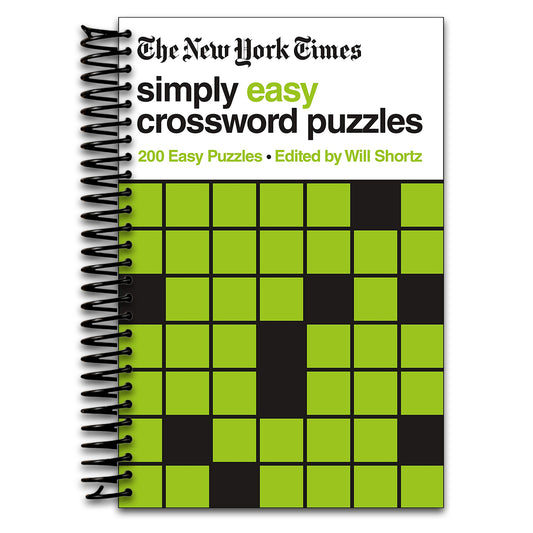 New York Times Simply Easy Crossword Puzzles (Spiral bound) Happy Coil spiral bound book