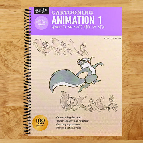 Cartooning: Animation 1 with Preston Blair: Learn to animate step by step (How to Draw & Paint) (Spiral bound) Happy Coil spiral bound book