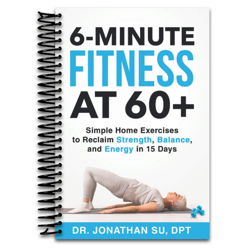6-Minute Fitness at 60+: Simple Home Exercises to Reclaim Strength, Balance, and Energy in 15 Days (Spiral bound) Happy Coil spiral bound book