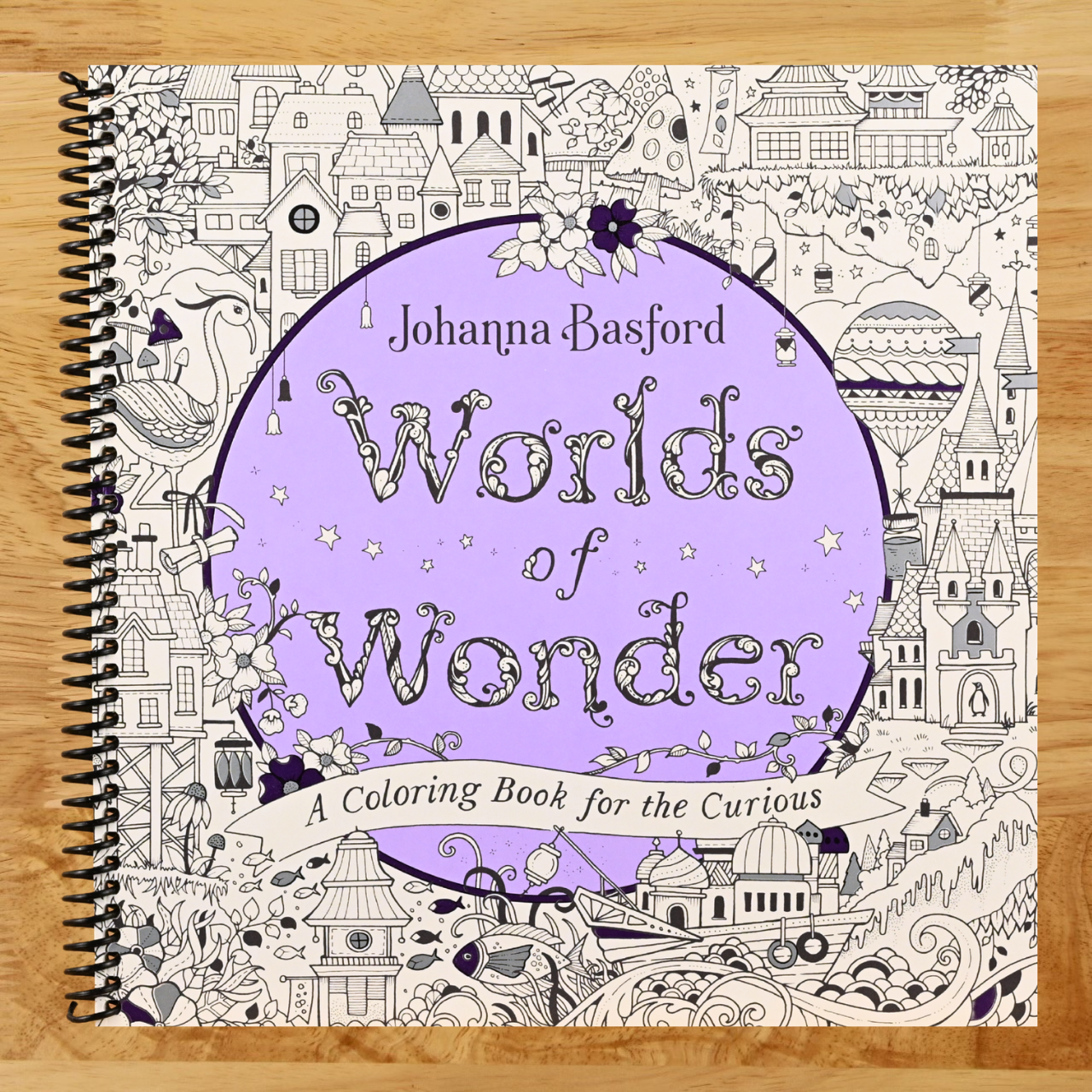 Worlds of Wonder: A Coloring Book for the Curious   (Spiral bound)