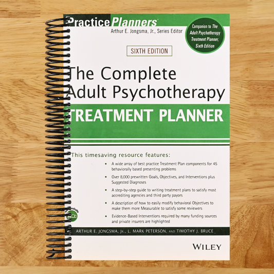 The Complete Adult Psychotherapy Treatment Planner (PracticePlanners) (Spiral bound) Happy Coil spiral bound book
