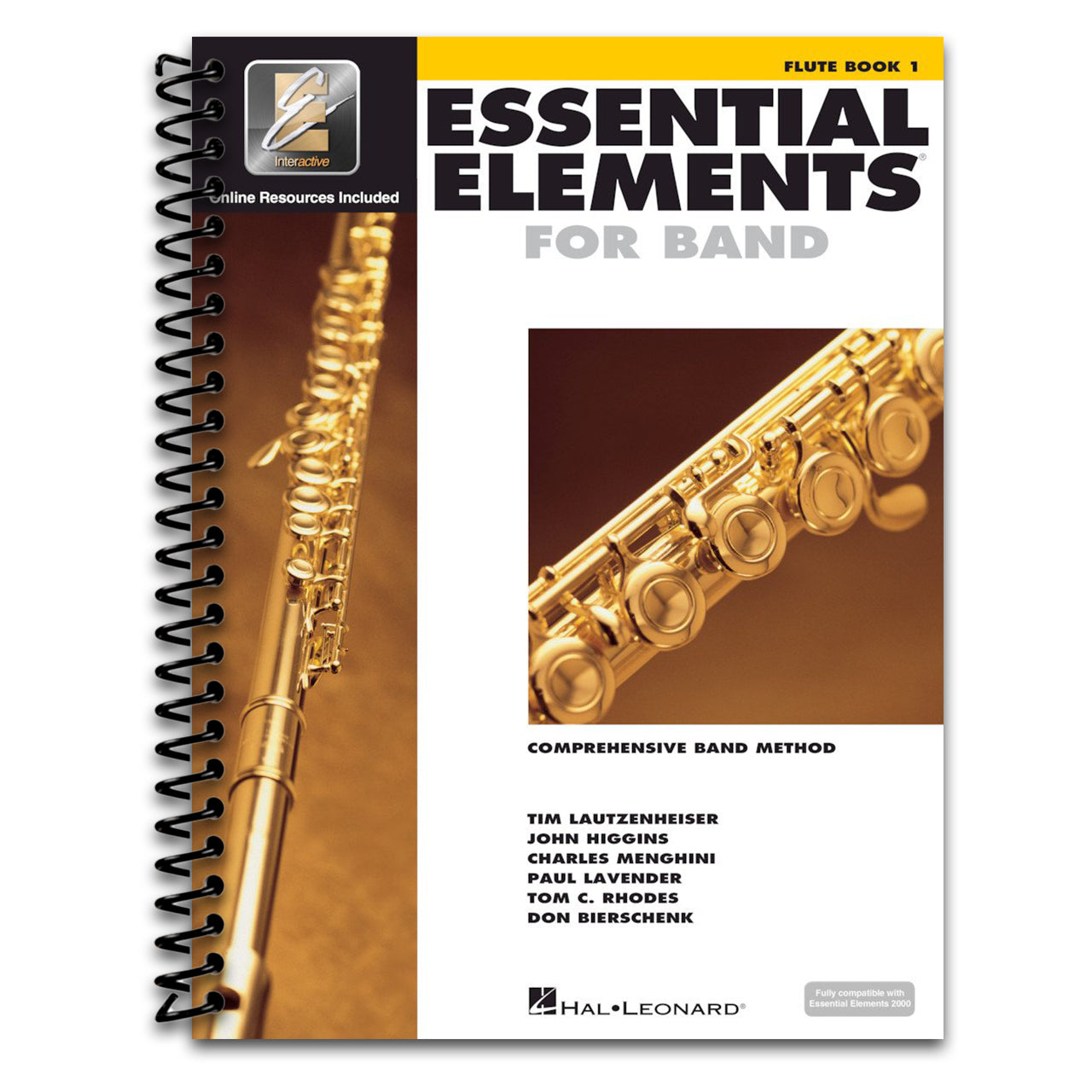 Essential Elements for Band – Flute Book 1 with EEi Online Resources | Flute Method Book and Sheet Music for Students and Teachers | Comprehensive Band Method Songbook – Newer 2025 Edition Available (Spiral bound) Happy Coil spiral bound book