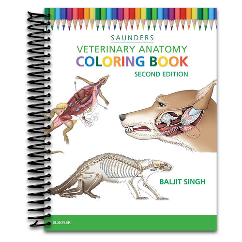 Veterinary Anatomy Coloring Book   (Spiral bound)