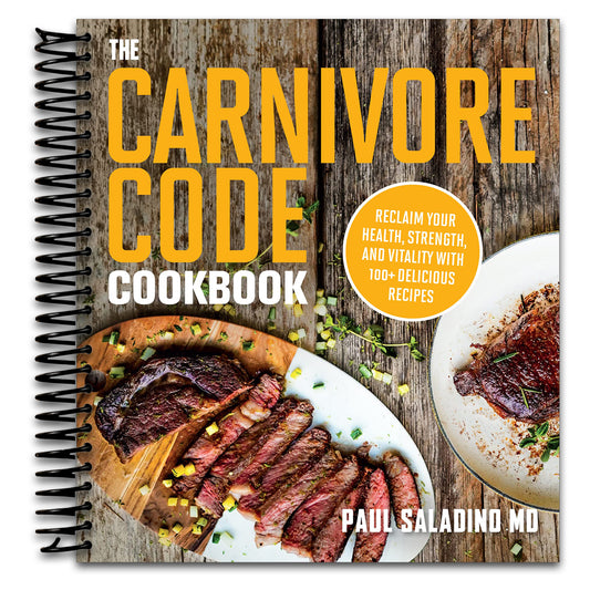 The Carnivore Code Cookbook: Reclaim Your Health, Strength, and Vitality with 100+ Delicious Recipes   (Spiral bound)