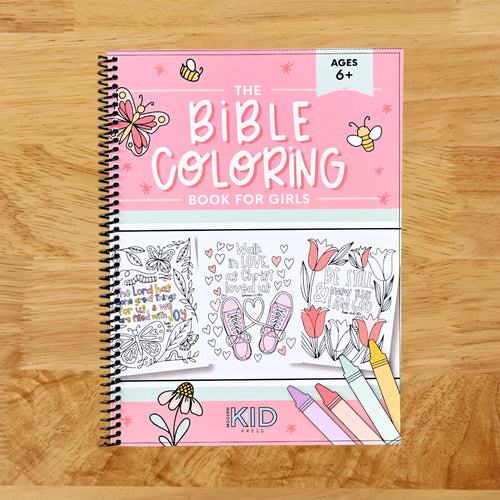 The Bible Coloring Book for Girls: Color 40 Cute Designs of Inspirational Verses & Christian Artwork