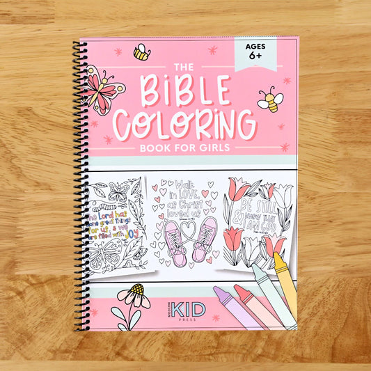 The Bible Coloring Book for Girls: Color 40 Cute Designs of Inspirational Verses & Christian Artwork
