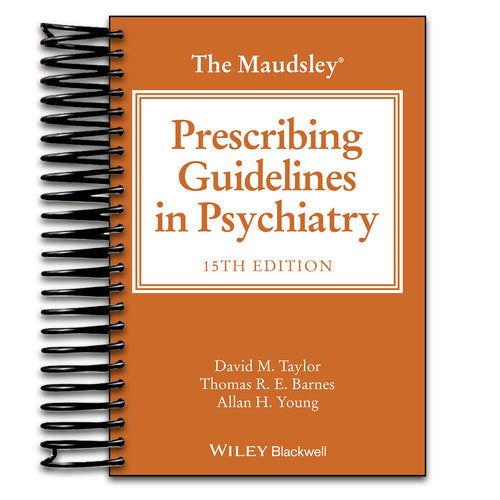 The Maudsley Prescribing Guidelines in Psychiatry (Spiral bound) Happy Coil spiral bound book