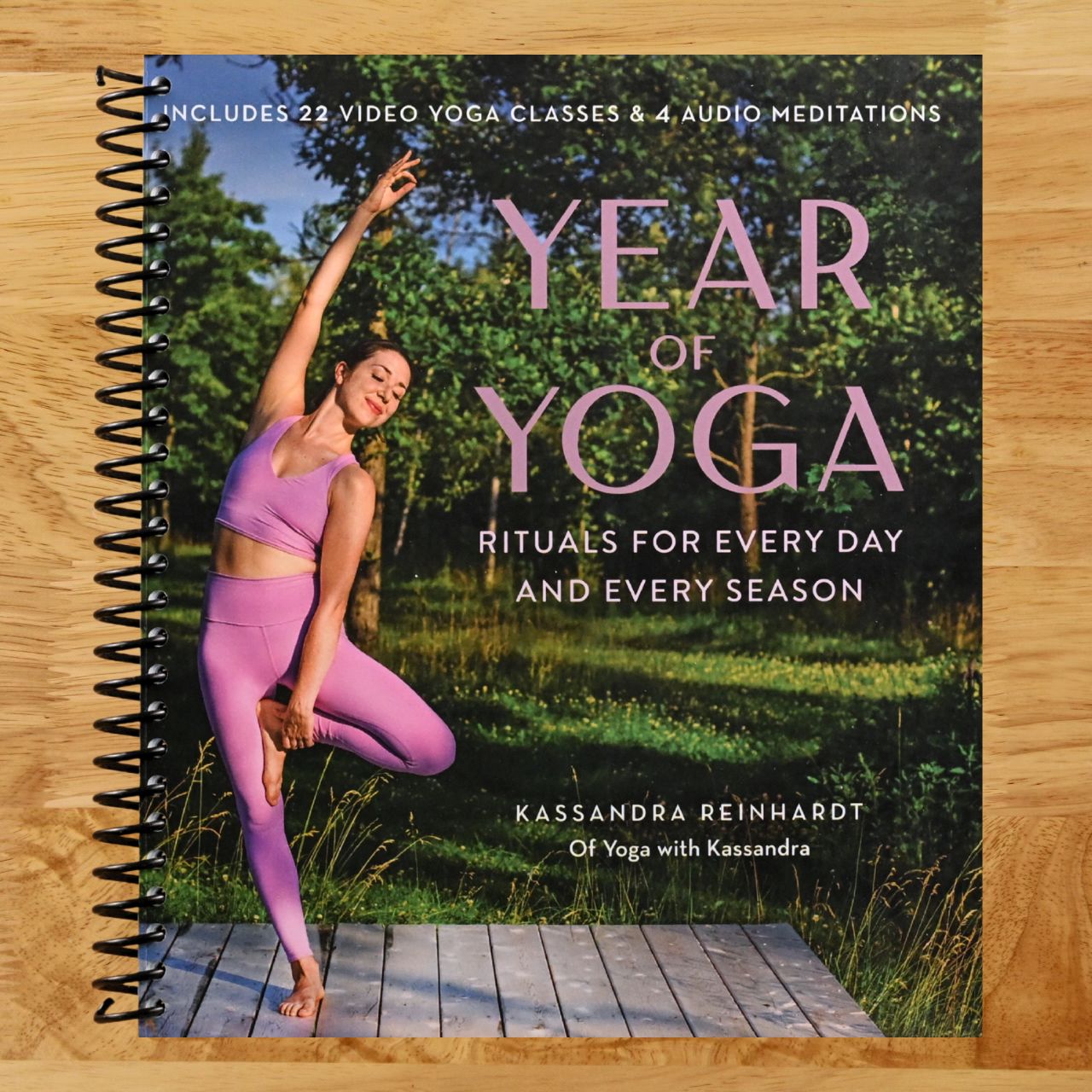 Year of Yoga: Rituals for Every Day and Every Season (Yoga with Kassandra, Yin Yoga, Vinyasa Yoga, Lunar Yoga) (Spiral bound) Happy Coil spiral bound book
