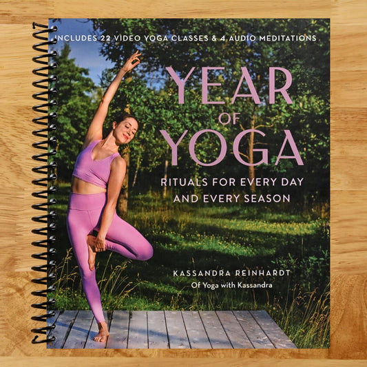 Year of Yoga: Rituals for Every Day and Every Season (Yoga with Kassandra, Yin Yoga, Vinyasa Yoga, Lunar Yoga) (Spiral bound) Happy Coil spiral bound book