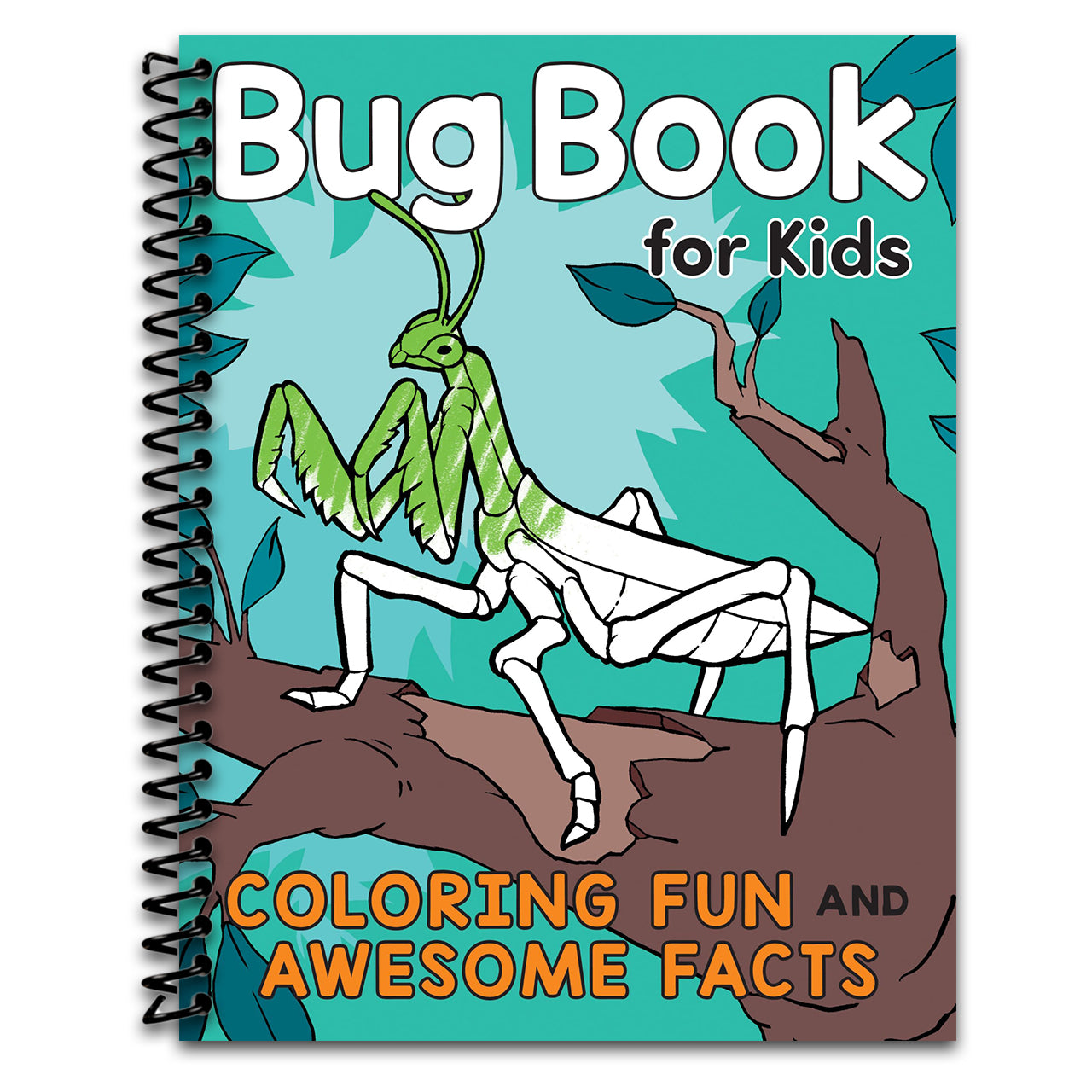 Bug Book for Kids: Coloring Fun and Awesome Facts (A Did You Know? Coloring Book)   (Spiral bound)