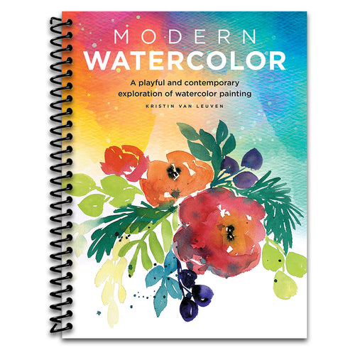 Modern Watercolor: A playful and contemporary exploration of watercolor painting (Modern Series)   (Spiral bound)