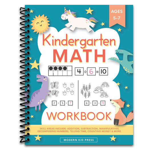 Kindergarten Math Workbook: Kindergarten and 1st Grade Workbook Age 5-7 | Homeschool Kindergarteners | Addition and Subtraction Activities + Worksheets