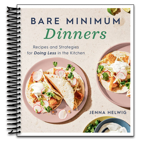 Bare Minimum Dinners: Recipes and Strategies for Doing Less in the Kitchen – Easy, Healthy Meals with Simple Ingredients and Hands-Off Instant Pot Techniques (Spiral bound) Happy Coil spiral bound book