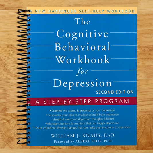 The Cognitive Behavioral Workbook for Depression: A Step-by-Step Program (Spiral bound) Happy Coil spiral bound book