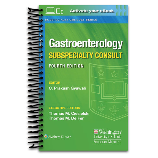 The Washington Manual Gastroenterology Subspecialty Consult (The Washington Manual Subspecialty Consult Series) (Spiral bound) Happy Coil spiral bound book