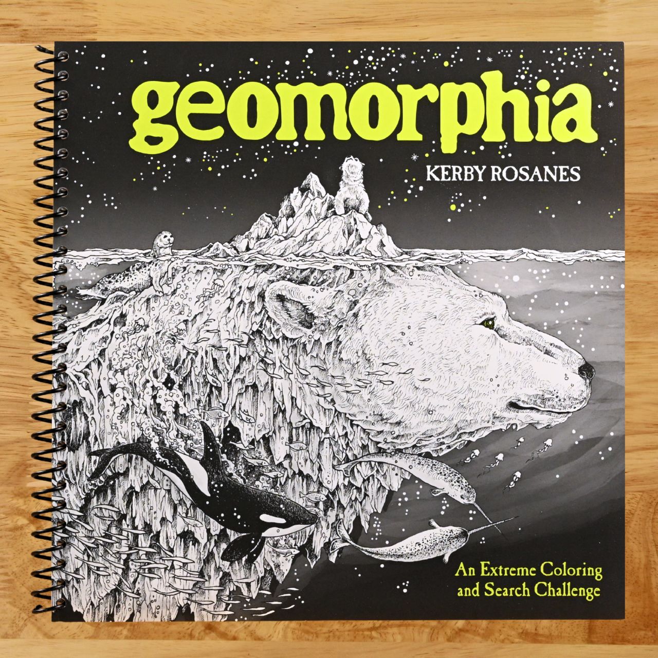Geomorphia: An Extreme Coloring and Search Challenge (Spiral bound) Happy Coil spiral bound book