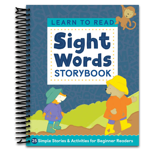 Learn to Read: Sight Words Storybook: 25 Simple Stories & Activities for Beginner Readers   (Spiral bound)