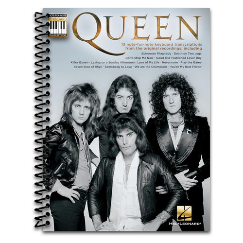 Queen: Note-for-Note Keyboard Transcriptions | Authentic Sheet Music for Pianists | 13 Classic Songs Including Bohemian Rhapsody, Somebody to Love | Piano Songbook for Advanced Players   (Spiral bound)