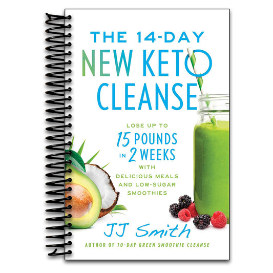 The 14-Day New Keto Cleanse: Lose Up to 15 Pounds in 2 Weeks with Delicious Meals and Low-Sugar Smoothies   (Spiral bound)