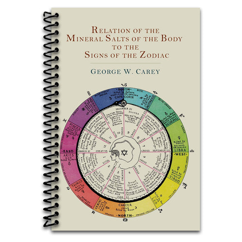 Relation of the Mineral Salts of the Body to the Signs of the Zodiac   (Spiral bound)