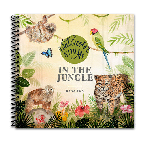 Watercolor with Me in the Jungle (Spiral bound) Happy Coil spiral bound book
