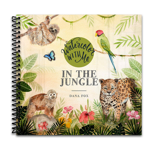 Watercolor with Me in the Jungle (Spiral bound) Happy Coil spiral bound book