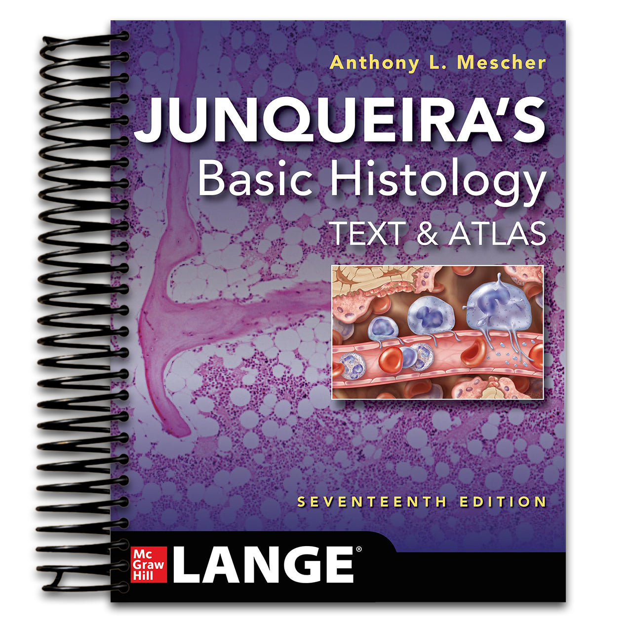 Junqueira's Basic Histology: Text and Atlas, Seventeenth Edition (Spiral bound) Happy Coil spiral bound book