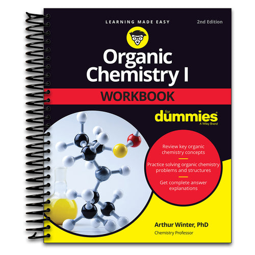 Organic Chemistry I Workbook For Dummies (Spiral bound) Happy Coil spiral bound book