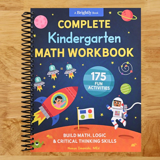 Complete Kindergarten Math Workbook: 175 Fun Activities to Build Math, Logic, and Critical Thinking Skills (Spiral bound) Happy Coil spiral bound book