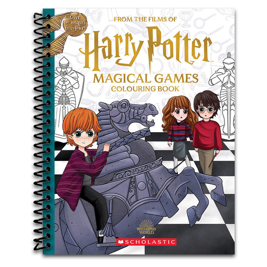 Magical Games Coloring Book (Harry Potter)   (Spiral bound)