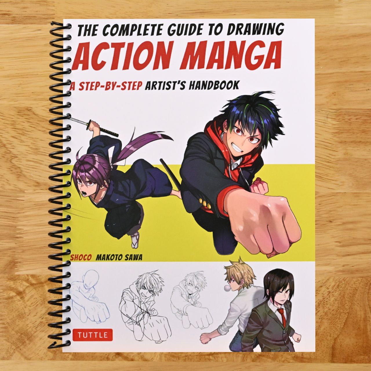 The Complete Guide to Drawing Action Manga: A Step-by-Step Artist's Handbook (Spiral bound) Happy Coil spiral bound book