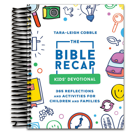 The Bible Recap Kids' Devotional: 365 Reflections and Activities for Children and Families to Read the Bible in a Year   (Spiral bound)