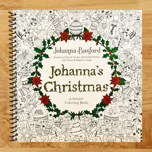 Johanna's Christmas: A Festive Coloring Book for Adults   (Spiral bound)