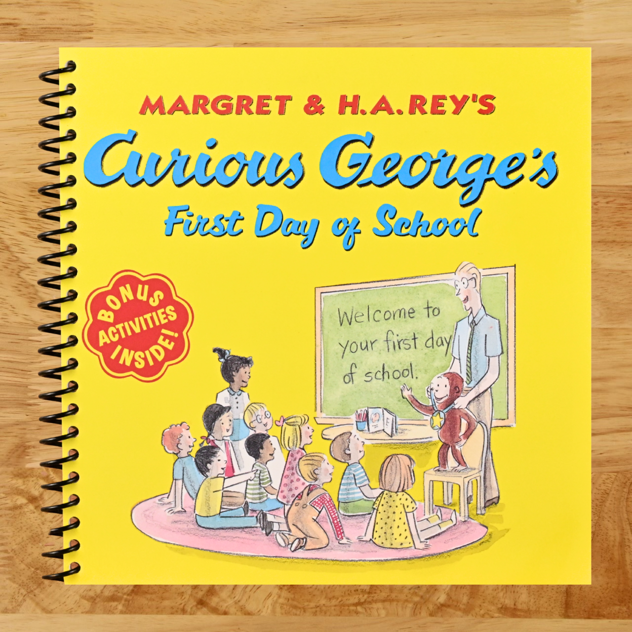 Curious George's First Day of School   (Spiral bound)