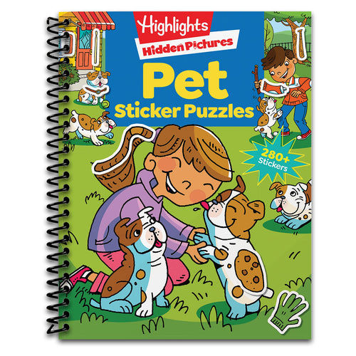 Pet Sticker Puzzles   (Spiral bound)